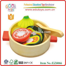 Play Food Set,Kids Game,Wooden Cutting Toy